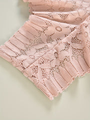 2 Pack Plus Size Lace High Rise Briefs Set