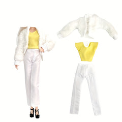 Winter Doll Clothing Set with Coat and Hat - Fits 29-97 cm Dolls