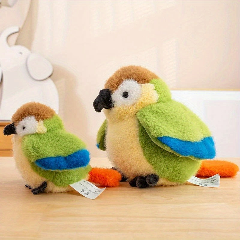 1pc 72inch Parrot Plush Toy Soft Polyester Stuffed Animal Realistic Home Decor