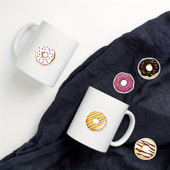 50pcs Cartoon Donut Graffiti Stickers for Water Bottles, Computers