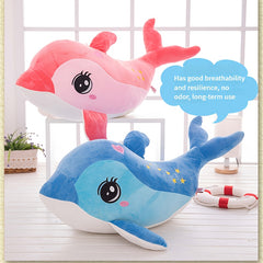 Cute Dolphin Plush Toy with Expressive Eyes