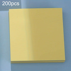 200pcs Bright Sticky Notes 7.62x7.62cm Self-adhesive Pad for Home Office