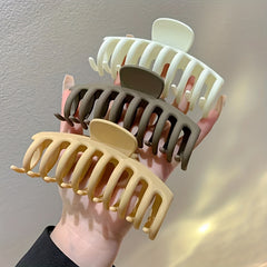 3pcs Plain Hair Clips Claw Clips Daily Hair Accessories For Girls Kids