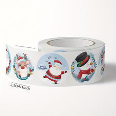 500pcs Christmas Theme Gift Label Sticker Box