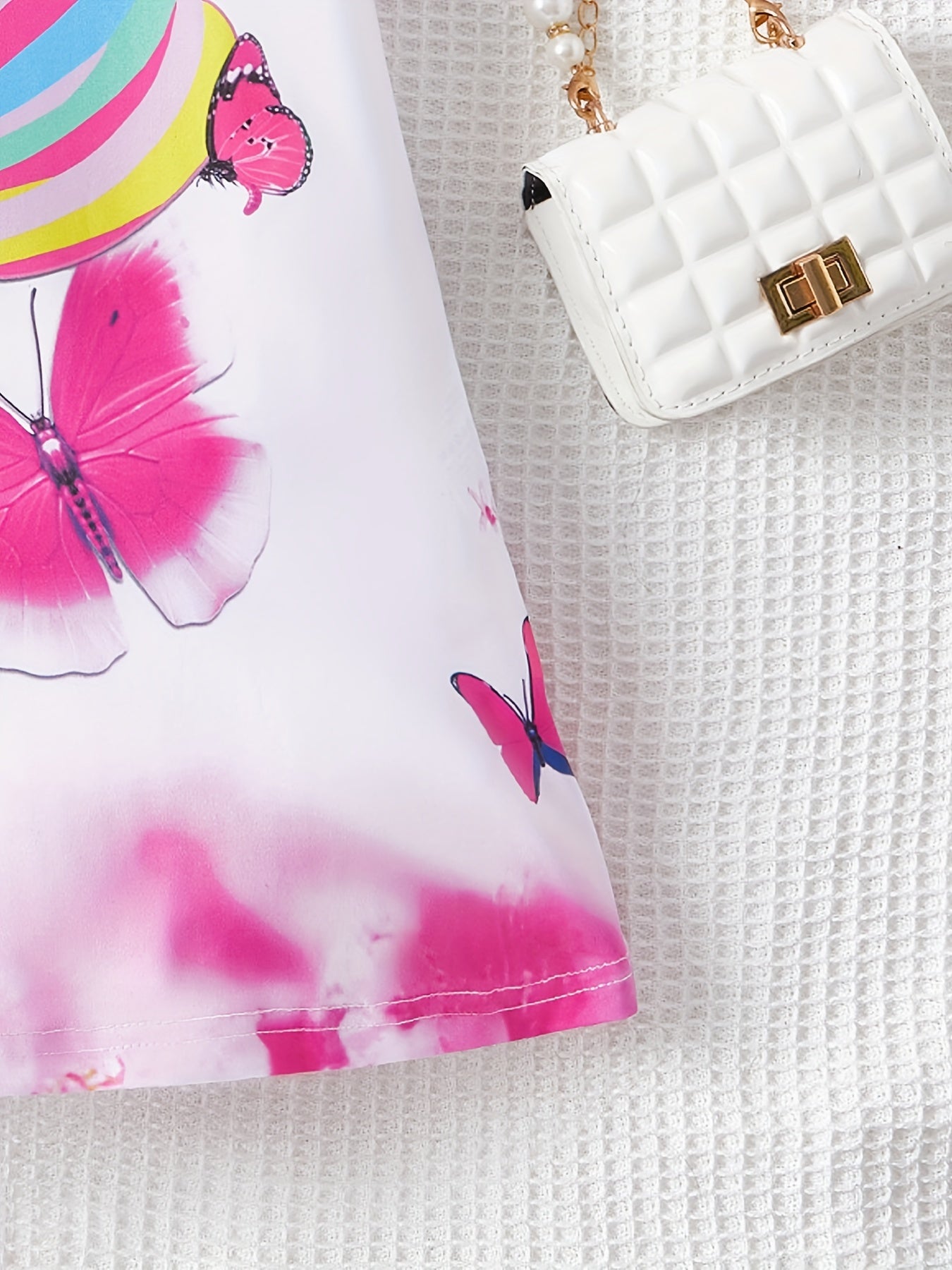 Unicorn Print Sleeveless Dress for Girls