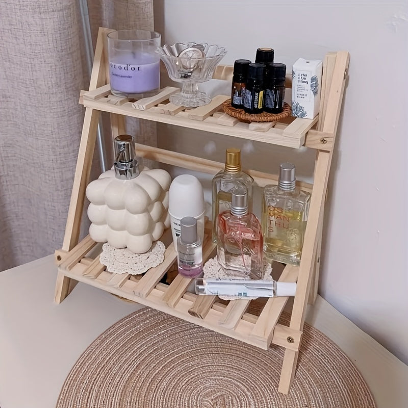 Wooden Desktop Storage Rack Student Indoor Desk Flower Rack