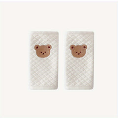 Baby Stroller Seat Belt Protectors Car Seat Shoulder Pads Cotton Embroidery