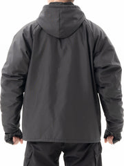 Men's Waterproof Hooded Zip Up Jacket for Outdoors