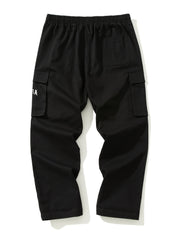 Men s Retro 23 Pattern Print Cropped Cargo Pants
