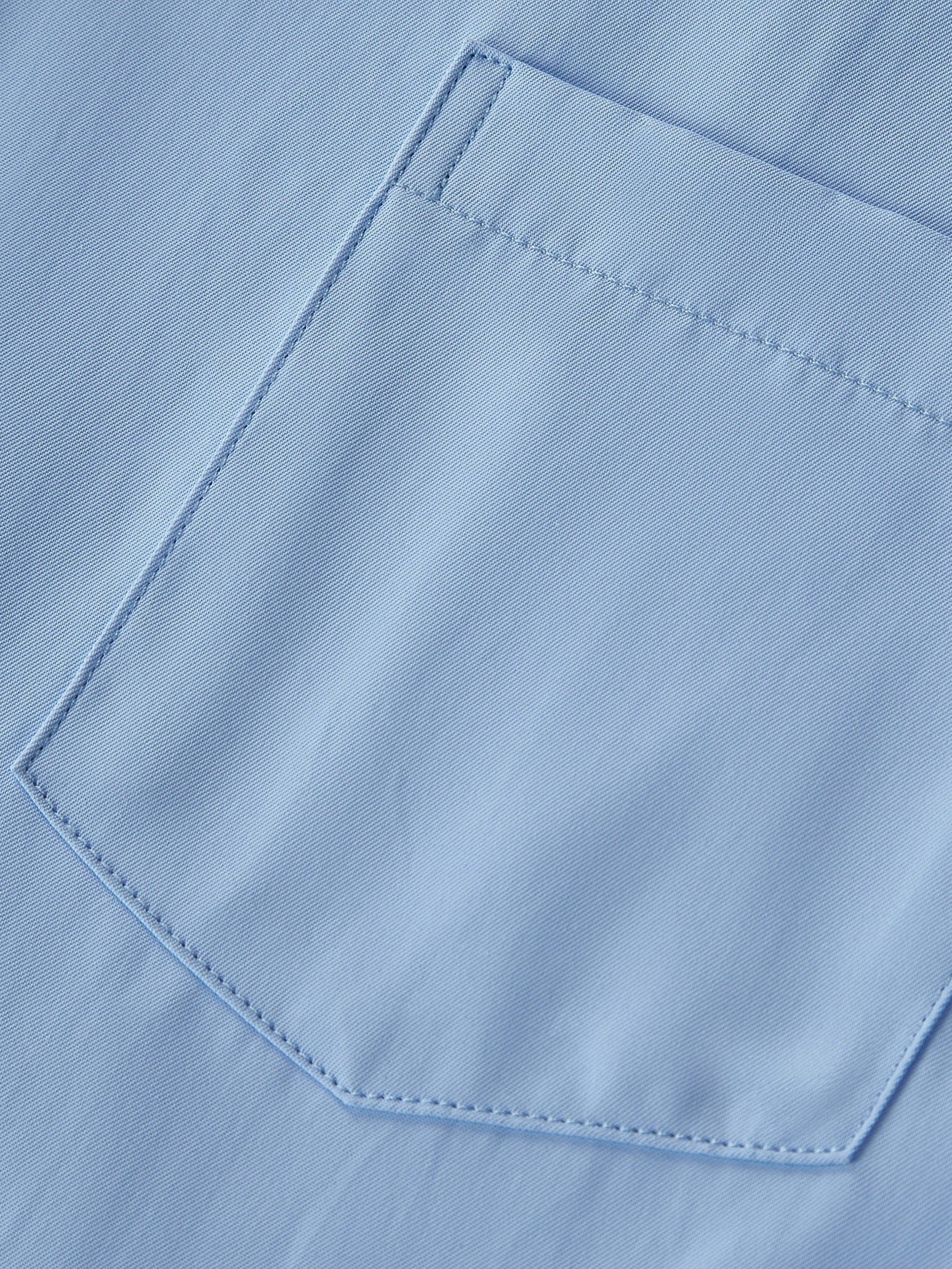 Men's Formal Button Up Shirt with Chest Pocket