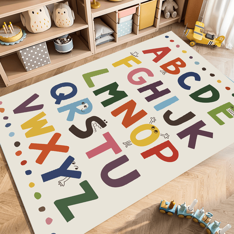 Educational Alphabet Rug for Living Room