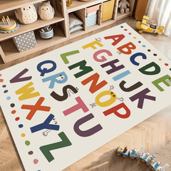 Educational Alphabet Rug for Living Room