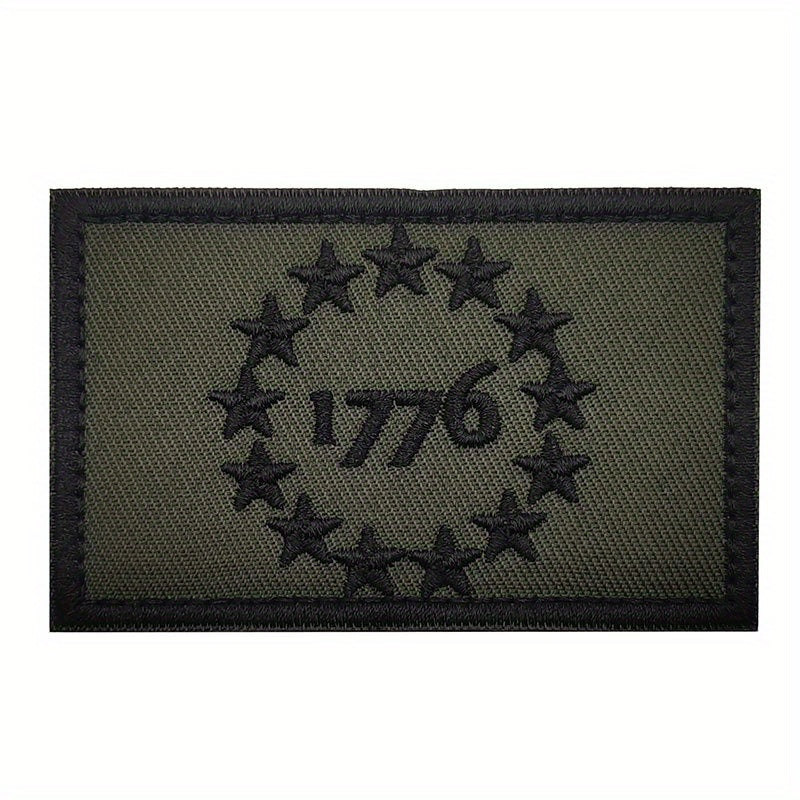 1776 Military Embroidered Patch for Jackets Vests Hats