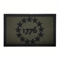 1776 Military Embroidered Patch for Jackets Vests Hats