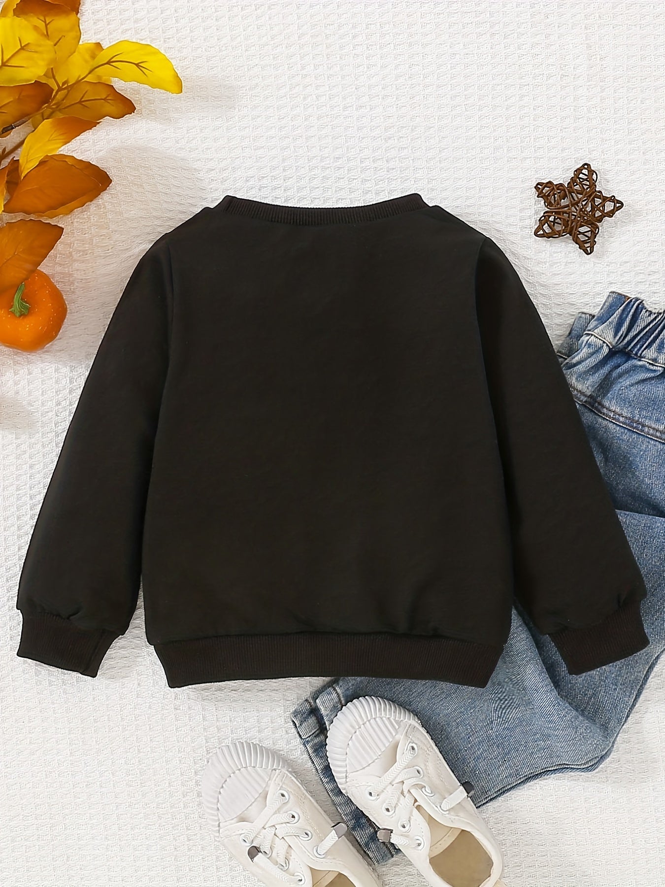 Halloween Print Sweatshirt Baby Boys Long Sleeve Pullover
