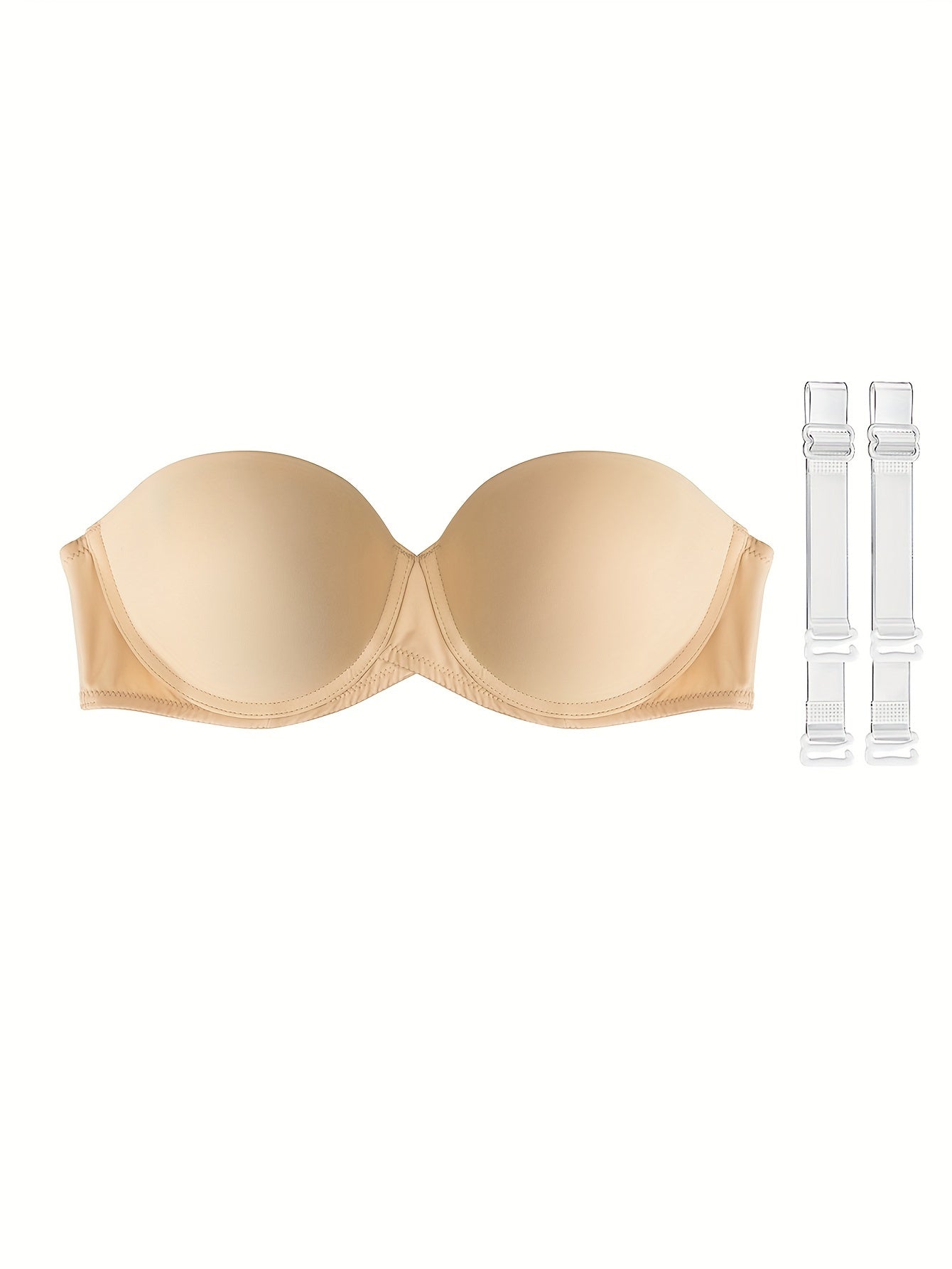 Strapless T Shirt Bra Soft Push Up Women's Lingerie
