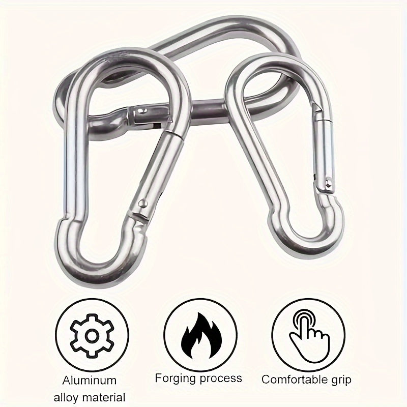 10pcs Alloy Hanging Buckles for Camping Travel Hiking