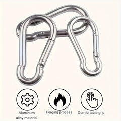 10pcs Alloy Hanging Buckles for Camping Travel Hiking