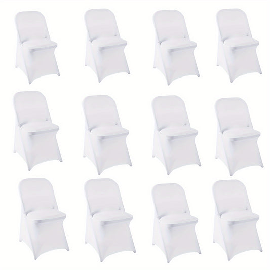 12pcs Soft Elastic Chair Covers, Washable High Elasticity