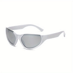 Y2K Cyberpunk Sunglasses UV400 Mirror Lens Sun Shades