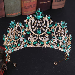 Baroque Rhinestone Crown Bridal Wedding Hairband Headband