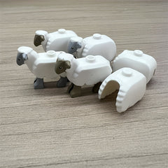 Sheep Farm Building Blocks Set for Kids, DIY Farm Toy Animal Model Puzzle Set