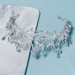 Rhinestone Crown Hairband Headband Princess Tiara Cosplay Hair Accessory