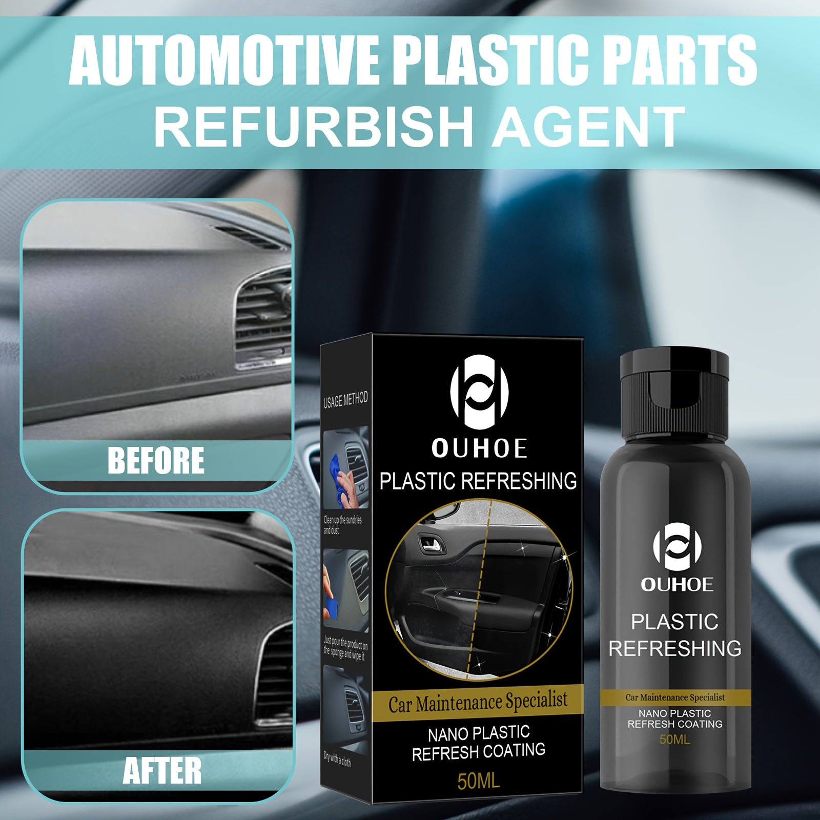 Plastic Retread Repair & Dust Nano Refreshing Coating
