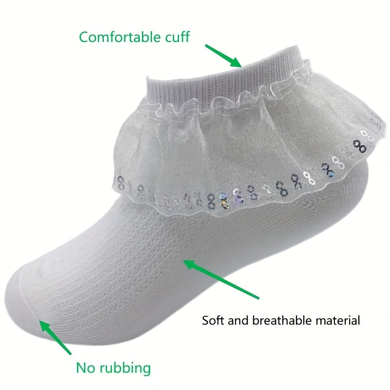 Girls Kids Lace Princess Ankle Socks Spring Summer