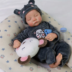 Realistic 72 cm Reborn Baby Doll Soft Vinyl Body Lifelike Newborn Baby Doll