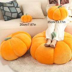 Striped Pumpkin Plush Toy 3D Fluffy Halloween Party Favors