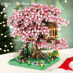 Cherry Tree House Bonsai Construction Set DIY Toys Halloween Christmas