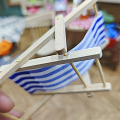 Wooden Beach Chair Mini Furniture Outdoor Lounge Chair