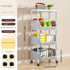 Small Stroller Shelf Floor Layer Household Living Room Snack Bookshelf Storage