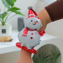 4pcs Cartoon Christmas Wrist Balloons Kids Birthday Gift Inflatable Bracelet