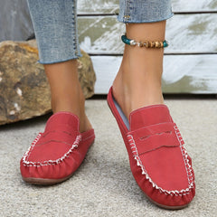 Women's Casual Slip On Sandals Stitching Detail Lightweight Shoes