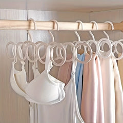 6pcs Scarf Rack Organizer Hanger Space Saving Wardrobe Hanger