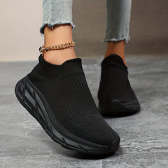 Women's Solid Running Shoes Soft Mesh Breathable Sports Shoes