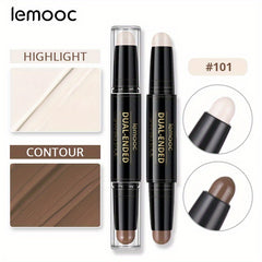 LEMOOC Dual Head Highlight Nose Shadow Trimming Highlight Concealer
