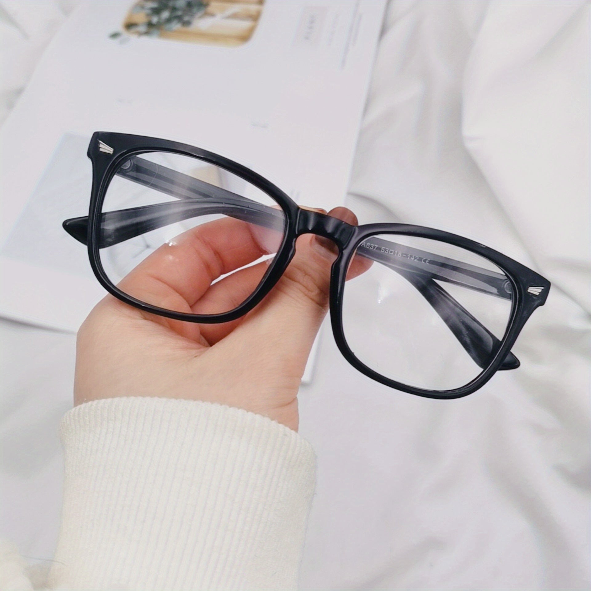 Vintage Clear Lens Cat Eye Glasses Minimalist Eyewear