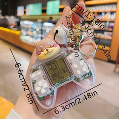 Mini Game Machine Cartoon Keychain For Boys