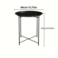 Chevron Foldable End Table Portable Coffee Table for Household Camping
