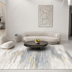 Contemporary Abstract Circles Area Rug