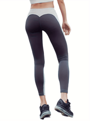 Colorblock High Waisted Running Leggings