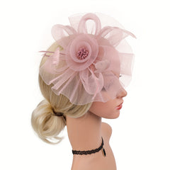 Womens Tea Party Fascinators Hat Faux Feathers Flower Headband