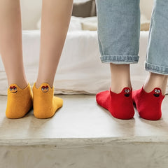 6 Pairs Ankle Socks Animal Funny Embroidered