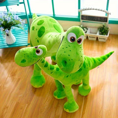 Soft Velociraptor Dinosaur Stuffed Animal Green Eyes Smile