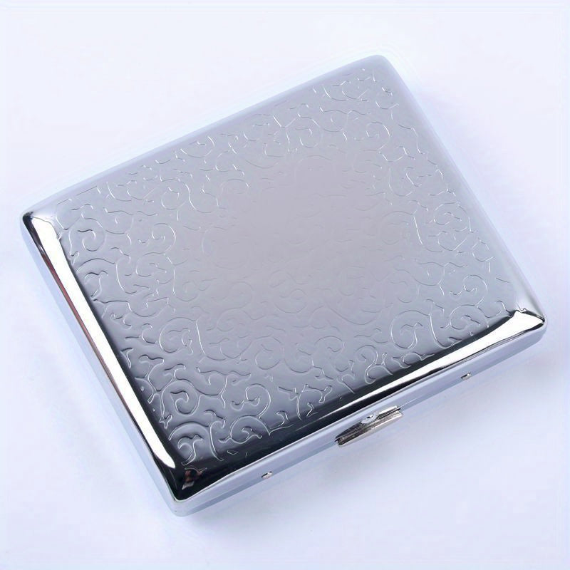 Metal Cigarette Case Spring Clip Open Tobacco Case Holder For Men