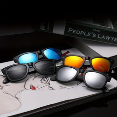 Polarized Sunglasses Retro Mirror Lens UV400 Protection