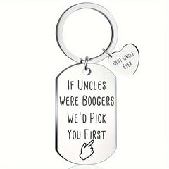 1pc Stainless Steel Keychain Keyring Gift for Fathers